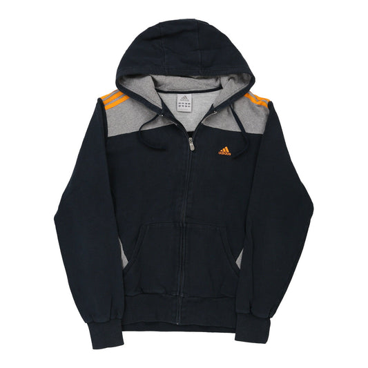 Vintage navy Adidas Hoodie - mens large