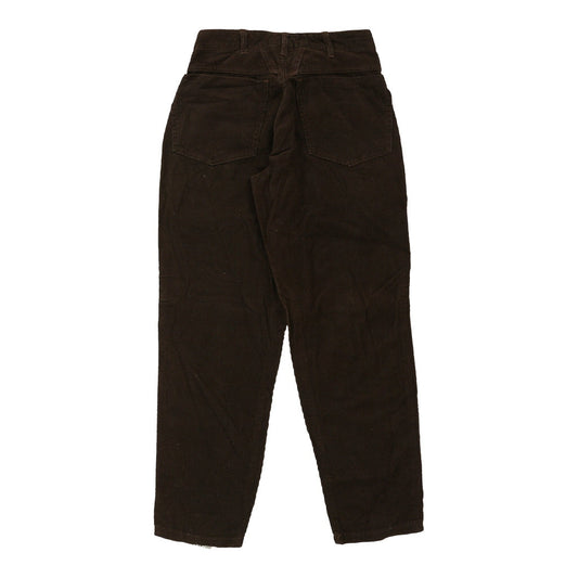 Vintage brown Age 13 Closed Basic Cord Trousers - girls 26" waist