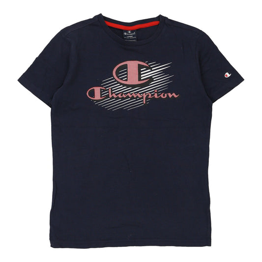 Vintage navy Age 11-12 Champion T-Shirt - boys large