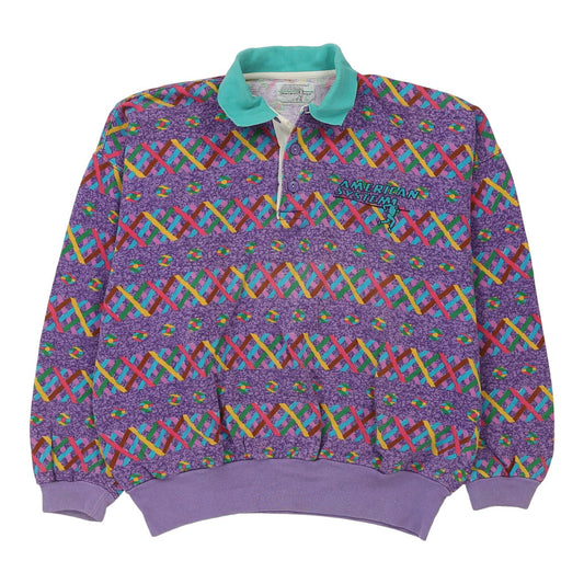 Vintage purple American System Sweatshirt - mens large