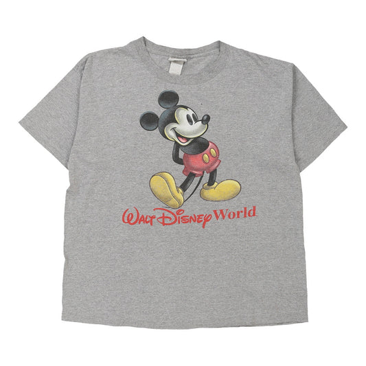 Vintage grey Made in USA Mickey Mouse Disney T-Shirt - mens x-large