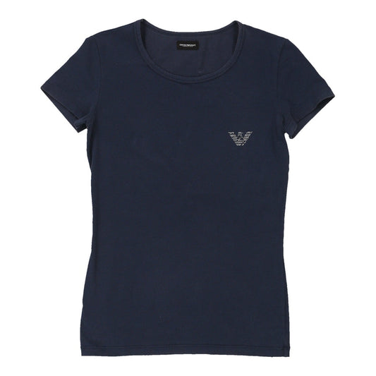 Vintage navy Underwear Emporio Armani T-Shirt - womens x-small