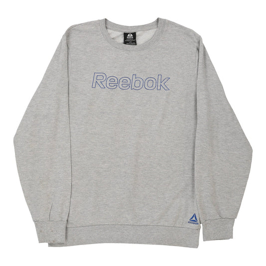 Vintage grey Sleepwear Reebok Sweatshirt - mens large