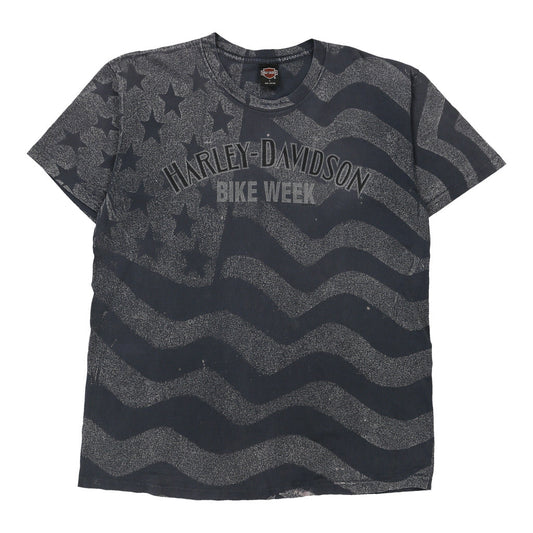 Vintage grey New Smyrna Harley Davidson T-Shirt - mens large