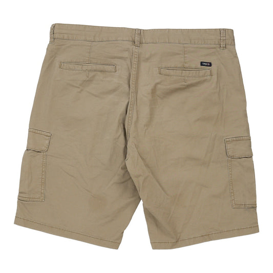 Vintage Terranova Cargo Shorts - 36W 11L Beige Cotton