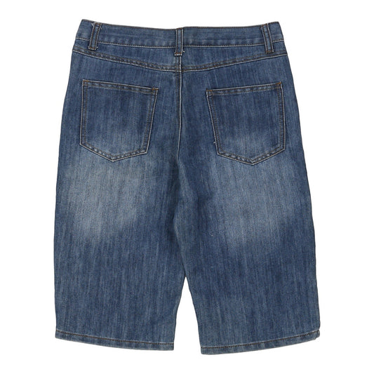 Vintage Age 12-13 Unbranded Denim Shorts - Large Blue Cotton