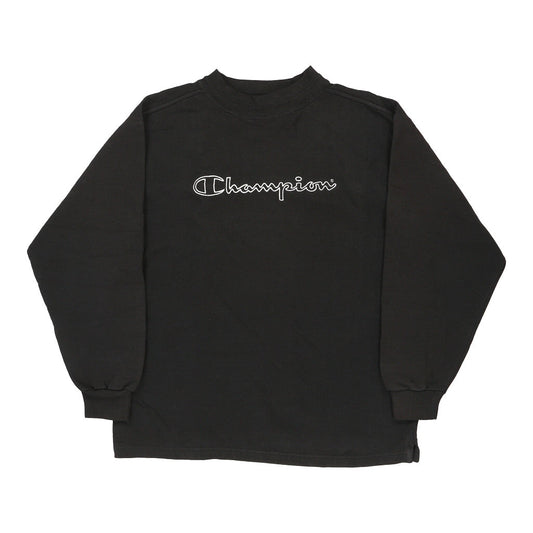 Vintage black Champion Sweatshirt - mens x-large