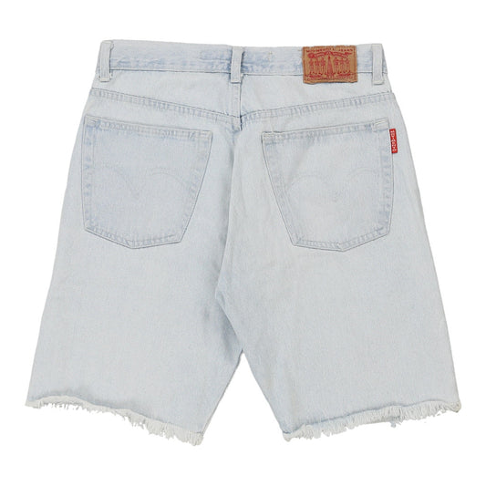 Vintage Movi'S Denim Shorts - 32W 10L Light Wash Cotton