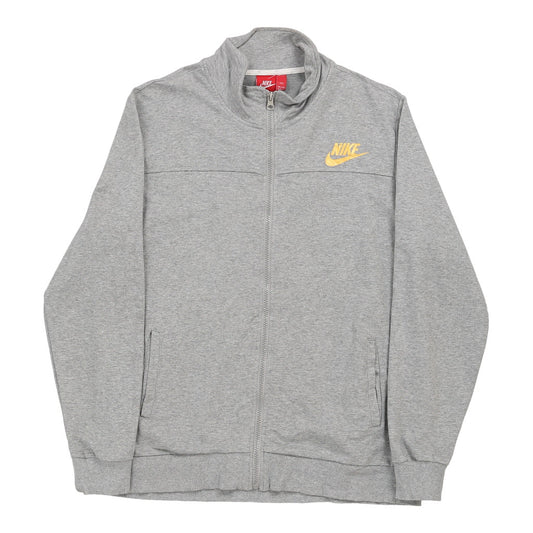 Vintage Nike Zip Up - 2XL Grey Cotton