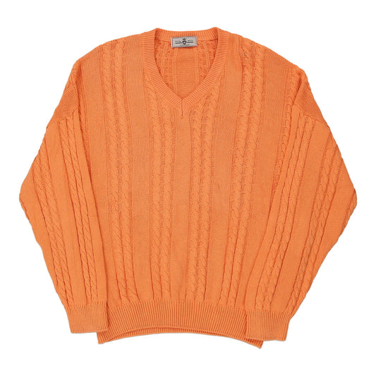 Vintage orange Royal Wool Jumper - mens xx-large