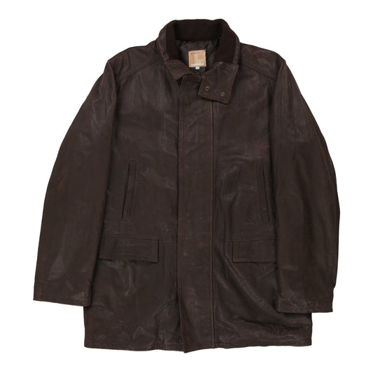 Vintage brown Conbipel Leather Jacket - mens x-large