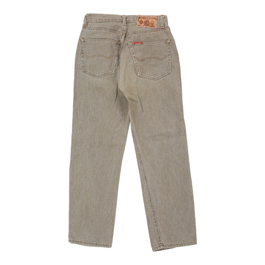 Vintage Cotton Belt Jeans - 29W UK 10 Beige Cotton