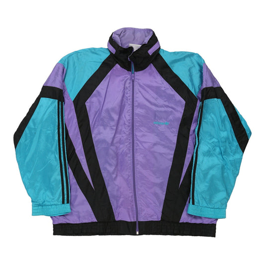 Vintage Adidas Track Jacket - 2XL Purple Polyester