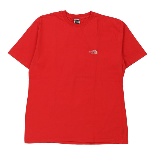Vintage The North Face Spellout T-Shirt - XL Red Cotton