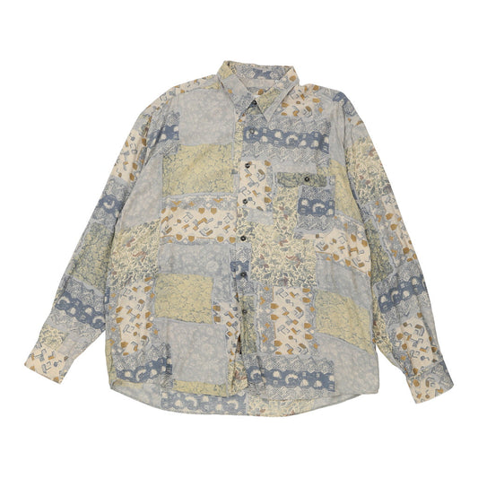 Vintage multicoloured Mirto Patterned Shirt - mens x-large
