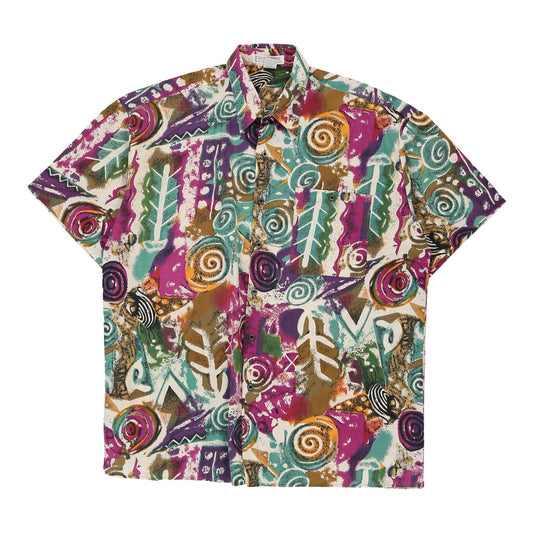 Vintage multicoloured Expressions Worldwide Short Sleeve Shirt - mens large