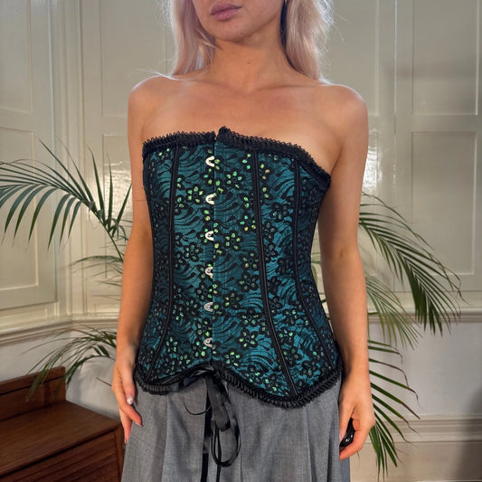 Vintage blue Vaacodor Corset - womens large