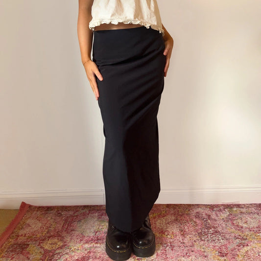 Vintage navy Unbranded Maxi Skirt - womens 29" waist