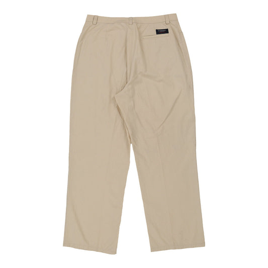 Burberry London Trousers - 30W UK 10 Beige Cotton