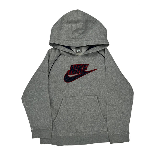 Age 8 Nike Hoodie - Small Grey Cotton Blend