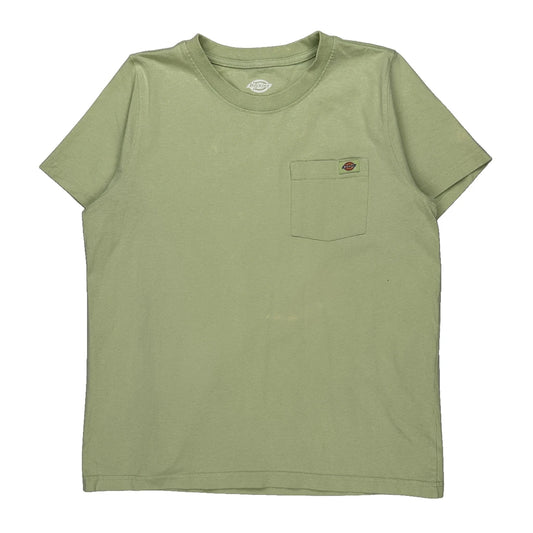 Dickies T-Shirt - Large Green Cotton