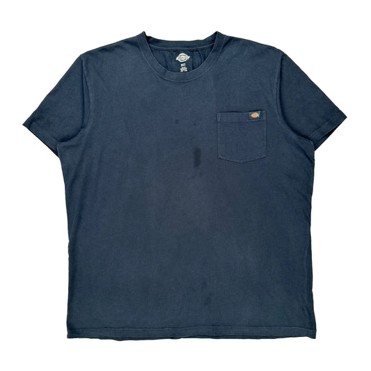 Dickies Tall T-Shirt - 2XL Blue Cotton