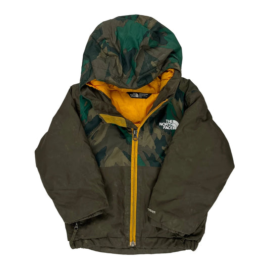 Age 2 The North Face Camo Puffer - 2XS Yellow Polyester