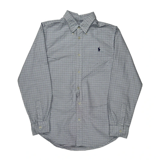 Ralph Lauren Checked Shirt - 2XL Blue Cotton