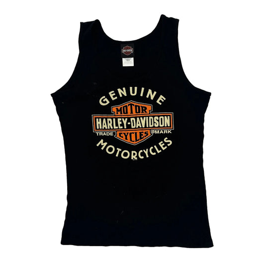 Motorcycles Harley Davidson Graphic Vest - XL Black Cotton