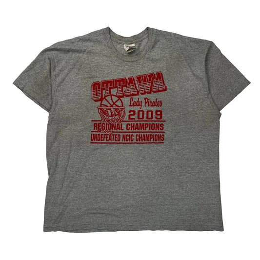 Ottawa Lady Pirates Nike Graphic T-Shirt - 2XL Grey Cotton