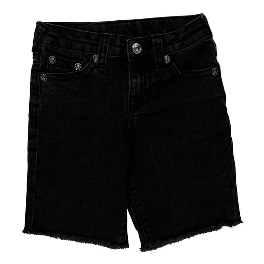 Vintage Age 5 True Religion Denim Shorts - Smallw 6L Black Denim