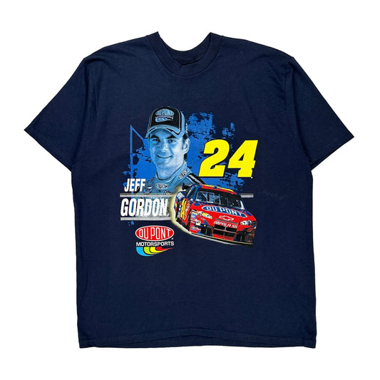 Jeff Gordon Winners Circle Nascar T-Shirt - XL Blue Cotton