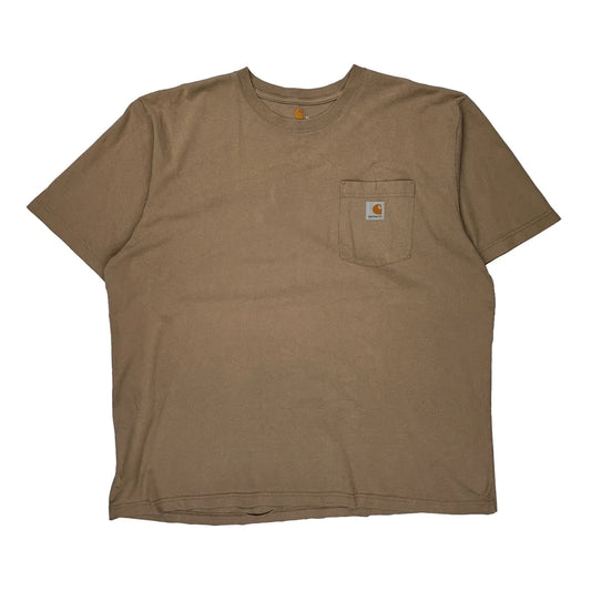 Carhartt T-Shirt - XL Brown Cotton