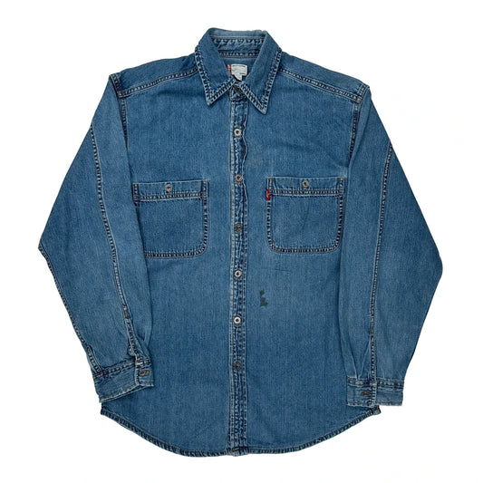Levis Denim Shirt - Small Blue Denim