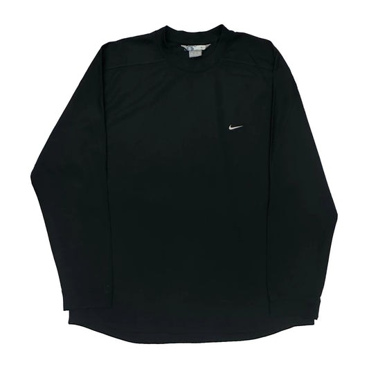 Dri-Fit Nike Long Sleeve T-Shirt - 2XL Black Polyester