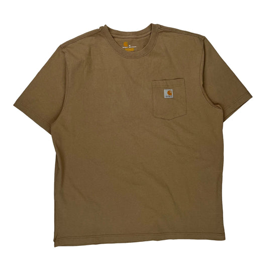 Carhartt T-Shirt - XL Brown Cotton