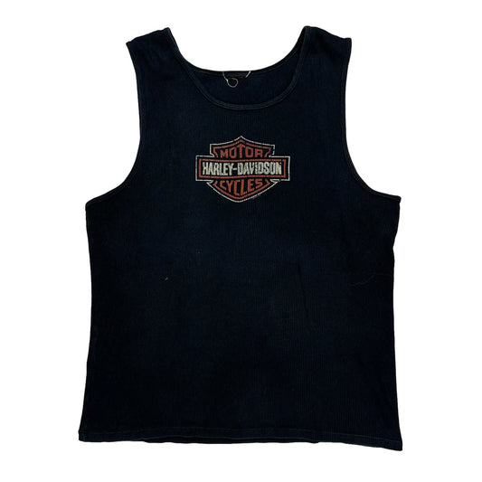 Michael'S Harley Davidson Harley Davidson Graphic Vest - Medium Black Cotton