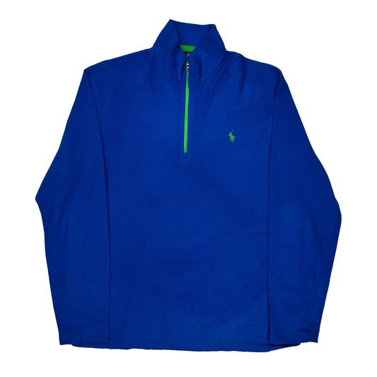 Polo By Ralph Lauren Fleece - Large Blue Polyester