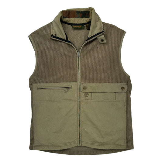 Timberland Fleece Gilet - Small Beige Polyester