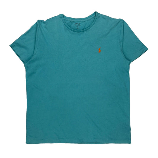 Polo By Ralph Lauren T-Shirt - Large Blue Cotton