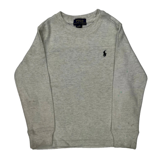 Age 3 Polo By Ralph Lauren Long Sleeve T-Shirt - XS Grey Cotton