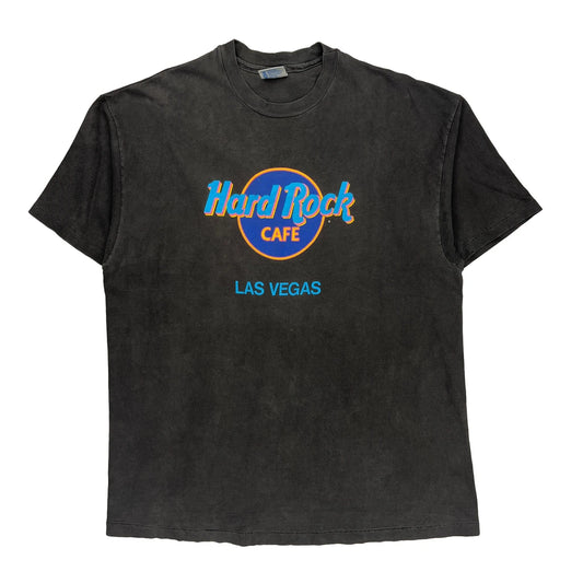 Las Vegas Hard Rock Cafe Single Stitch T-Shirt - XL Black Cotton