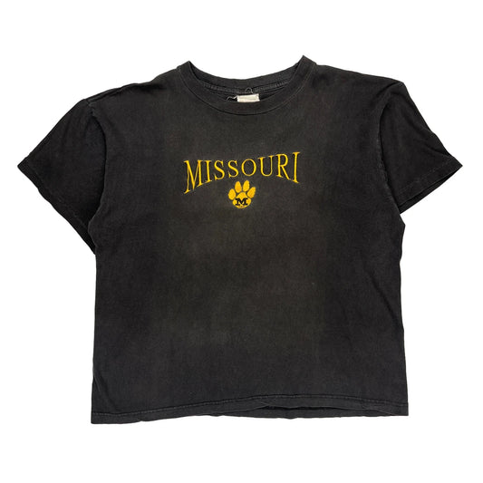 Missouri Unbranded Single Stitch T-Shirt - XL Yellow Cotton