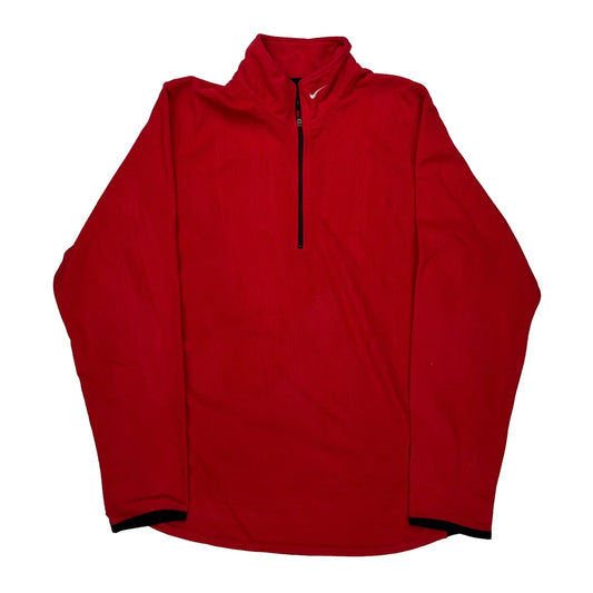 Nike Fleece - Large Red Polyester