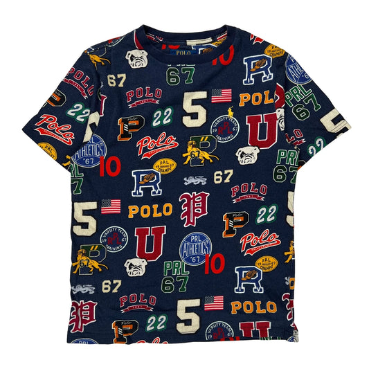 Age 10-12 Polo By Ralph Lauren Graphic T-Shirt - Large Multicoloured Cotton