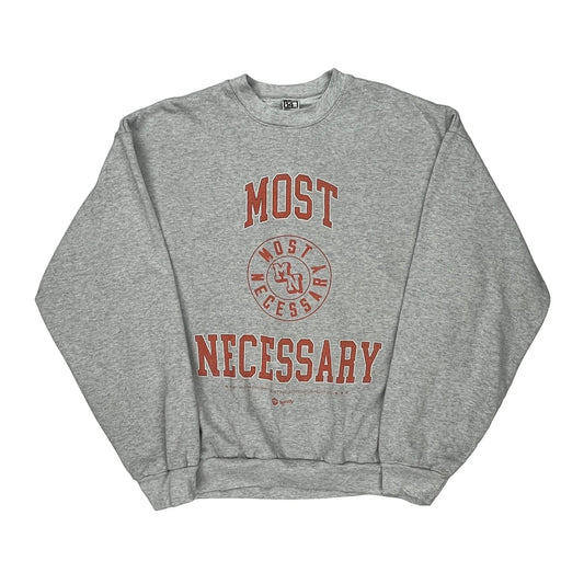 Made In USA Los Angeles Apparel Graphic Sweatshirt - XL Grey Cotton