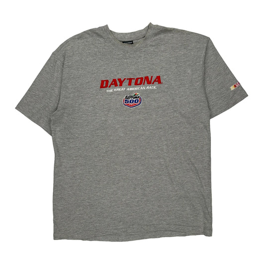 Daytona 500 Pro Edge Nascar T-Shirt - XL Grey Cotton