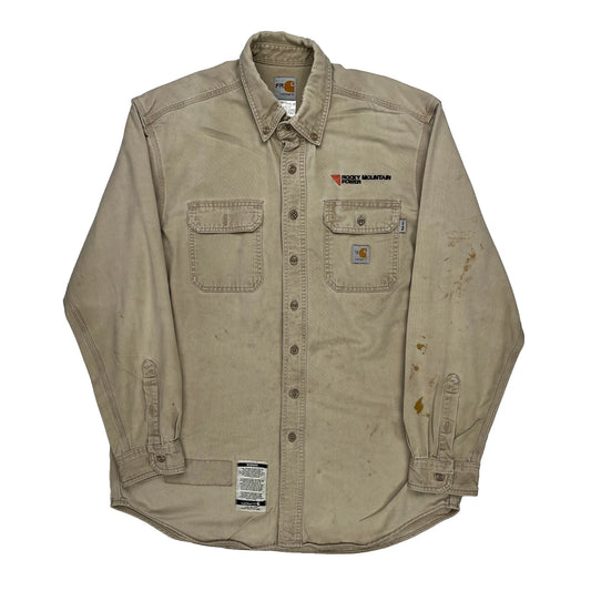 Carhartt Shirt - Large Beige Cotton