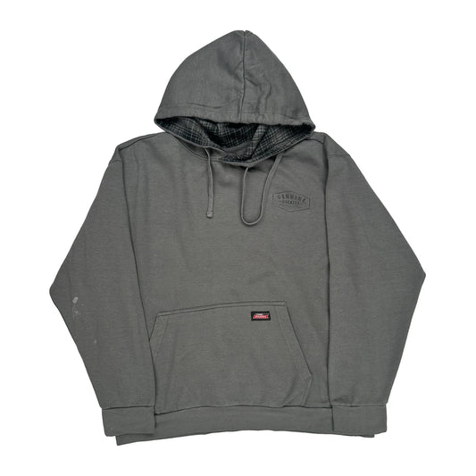 Dickies Hoodie - Large Grey Cotton Blend