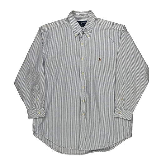 Ralph Lauren Striped Shirt - Medium Blue Cotton
